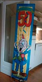Abraham 50 jaar banner zgan vaste prijs, Hobby en Vrije tijd, Feestartikelen | Verhuur, Ophalen of Verzenden, Zo goed als nieuw