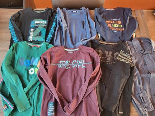Kledingpakket 7st longsleeves jongens maat 134-140, Kinderen en Baby's, Kinderkleding | Kinder-kledingpakketten, Gebruikt, Maat 140