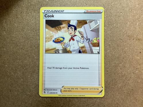 1x Cook [FST 228/264] (Near Mint), Hobby en Vrije tijd, Verzamelkaartspellen | Pokémon, Zo goed als nieuw, Losse kaart, Ophalen of Verzenden