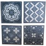 vier delige canvas set 30x30cm, Huis en Inrichting, Woonaccessoires | Schilderijen, Tekeningen en Foto's, Minder dan 50 cm, Noekies.com