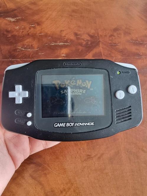 Zwarte Gameboy Advance, Spelcomputers en Games, Spelcomputers | Nintendo Game Boy, Zo goed als nieuw, Game Boy Advance, Ophalen of Verzenden
