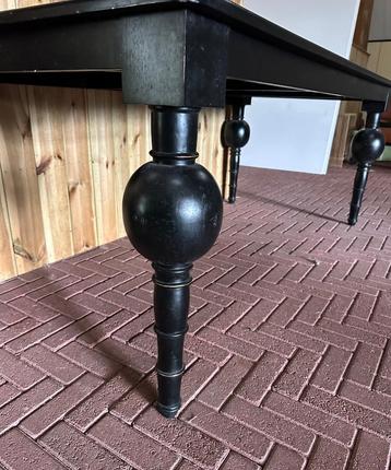 Barokke zwarte tafel 90x200 cm beschikbaar voor biedingen
