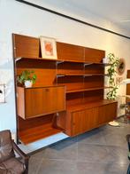 Vintage mid century Scandinavisch design wandmeubel, Huis en Inrichting, Ophalen, Gebruikt, Teakhout, 25 tot 50 cm