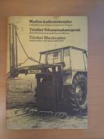 Gebruiksaanwijzing en onderdelenboek Mullos kuilvoersnijder, Ophalen of Verzenden, Gelezen, Tractor en Landbouw