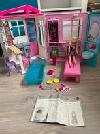 Barbie huis inklapbaar incl accessoires, Kinderen en Baby's, Speelgoed | Poppenhuizen, Poppenhuis, Zo goed als nieuw, Ophalen