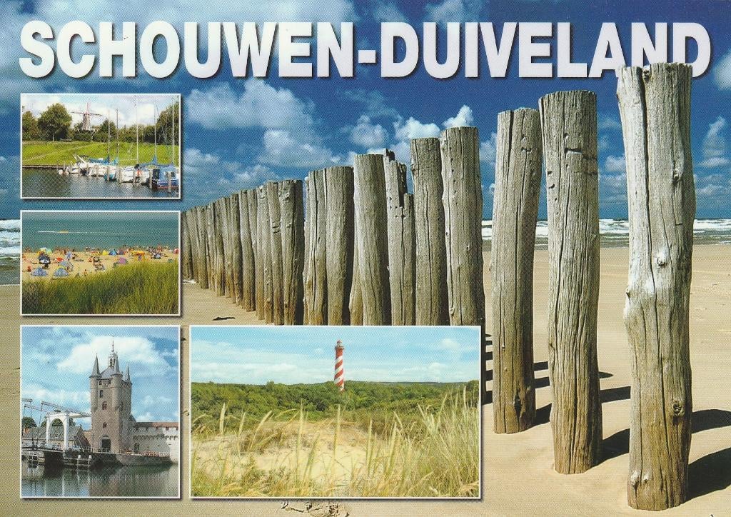 SCHOUWEN DUIVELAND Zierikzee Vuurtoren Haamstede Strand, Verzenden, 1980 tot heden, Ongelopen, Zeeland