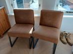 2 eetkamerstoelen, Huis en Inrichting, Stoelen, Ophalen, Twee, Bruin, Zo goed als nieuw