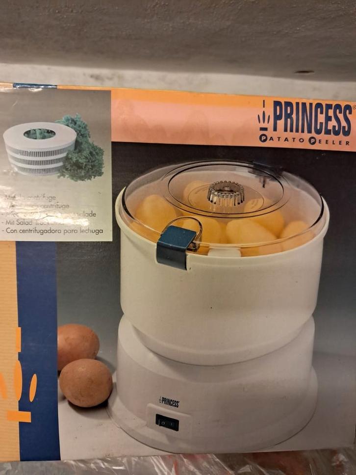 Princess aardappelschil machine + slacentrifuge, Witgoed en Apparatuur, Overige Witgoed en Apparatuur, Zo goed als nieuw, Ophalen of Verzenden