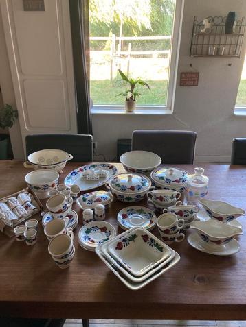 Boerenbont servies  beschikbaar voor biedingen
