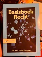 O.A.P. van der Roest - Basisboek Recht 17e druk, O.A.P. van der Roest, Sociale wetenschap, Ophalen of Verzenden, Zo goed als nieuw