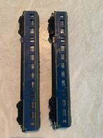 2 Treinwagonnen ns blauw lima 2de klas, Gelijkstroom, Wagon, Ophalen of Verzenden, Lima