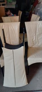 6 leren stoelen a 5€ stuk, Huis en Inrichting, Stoelen, Ophalen of Verzenden, Zo goed als nieuw