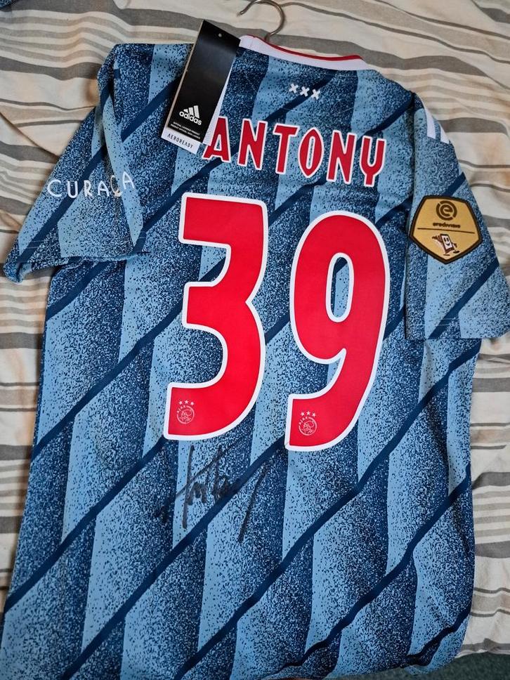Gesigneerd Ajax Shirt Antony #39 2021-2022, Sport en Fitness, Voetbal, Nieuw, Shirt, Maat L, Ophalen of Verzenden