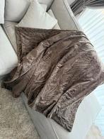 Rivièra Maison Plaid vintage radar throw deken bruin fluweel, Ophalen of Verzenden, Gebruikt