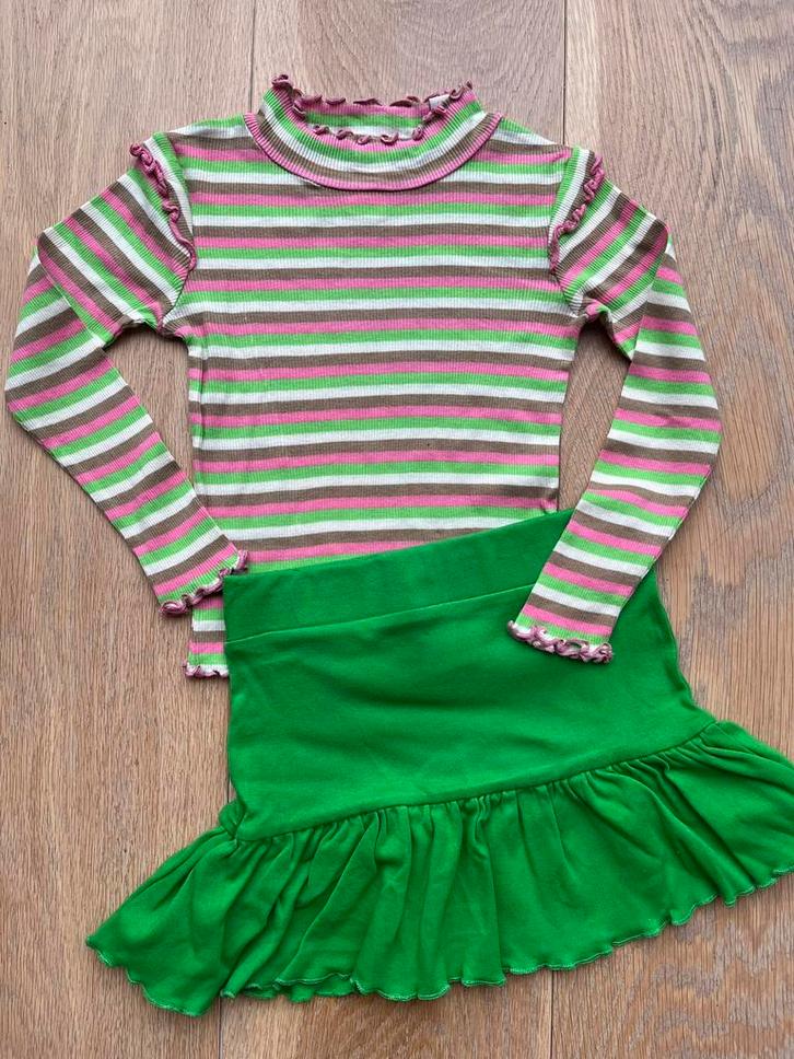 Set shirt Scotch R’Belle en rok Duns mt 104 als nieuw!, Kinderen en Baby's, Kinderkleding | Maat 104, Zo goed als nieuw, Meisje