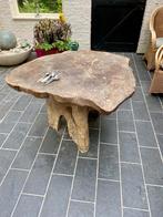 boomstronktafel, Huis en Inrichting, Ophalen, NATUUR, Gebruikt, Eikenhout