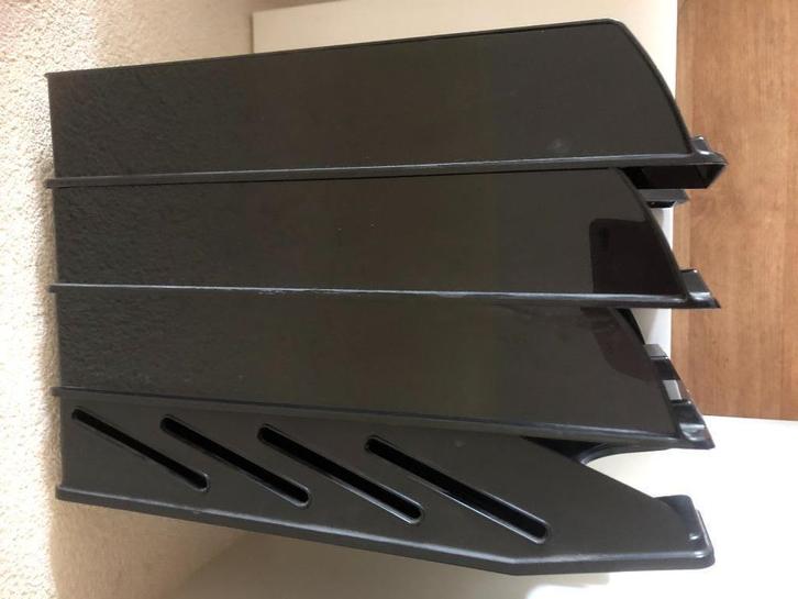 Brievenbak/ Postvak 4x stuks plastic zwart - €5 voor 4 stuks, Huis en Inrichting, Woonaccessoires | Krantenbakken en Lectuurbakken