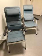 2 stevige blauwe ANWB campingstoelen, Ophalen, Gebruikt, Campingstoel