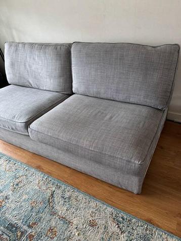 Kivik 3 zits bank Lichtgrijs + hocker voetenbank opbergbak - afbeelding 6