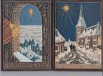 Porceleyne Fles cloisonné tegels : Kerst 1946 en 1947, Ophalen of Verzenden