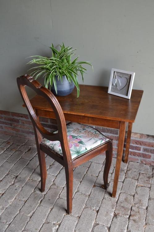 Prachtige antieke eiken houten schrijftafel, bureau & stoel, Antiek en Kunst, Antiek | Meubels | Stoelen en Banken, Verzenden