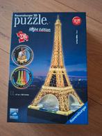 Ravensburger 3D Puzzel Eiffeltoren Night Edition, Hobby en Vrije tijd, Ophalen of Verzenden, Minder dan 500 stukjes, Zo goed als nieuw