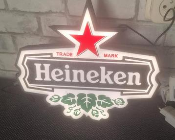 Heineken lichtbak/ lightboxen/ lithophane fles beschikbaar voor biedingen