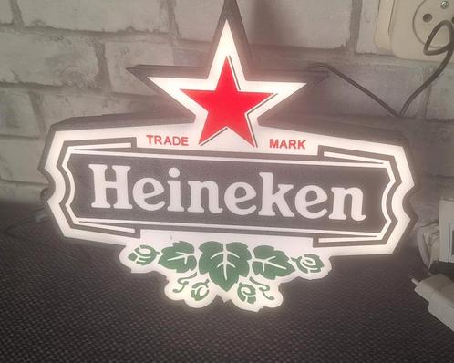 Heineken lichtbak/ lightboxen/ lithophane fles, Verzamelen, Biermerken, Nieuw, Overige typen, Heineken, Ophalen of Verzenden
