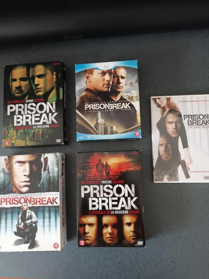 Prison Break Seizoen 1 t/m 4 + The Final Break, Cd's en Dvd's, Dvd's | Tv en Series, Gebruikt, Actie en Avontuur, Vanaf 12 jaar