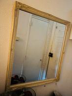 Spiegel beige goud, Ophalen, Zo goed als nieuw, Minder dan 100 cm, Rechthoekig