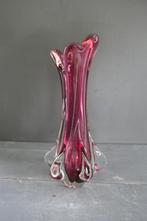 Vintage Chambord Fratelli Toso Murano vaas wijnrood jaren 60, Antiek en Kunst, Verzenden