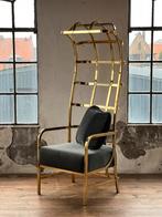 Prachtige design fauteuil, Hollywood Regency fluweel, Huis en Inrichting, Fauteuils, Ophalen of Verzenden