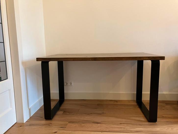 Massief Eiken Eettafel / bureau, Huis en Inrichting, Tafels | Eettafels, Zo goed als nieuw, 50 tot 100 cm, 100 tot 150 cm, Rechthoekig