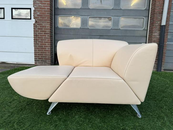 Fauteuil JORI Longueville JR8100 leer zetels stoel design, Huis en Inrichting, Fauteuils, Zo goed als nieuw, Hout, Leer, Metaal