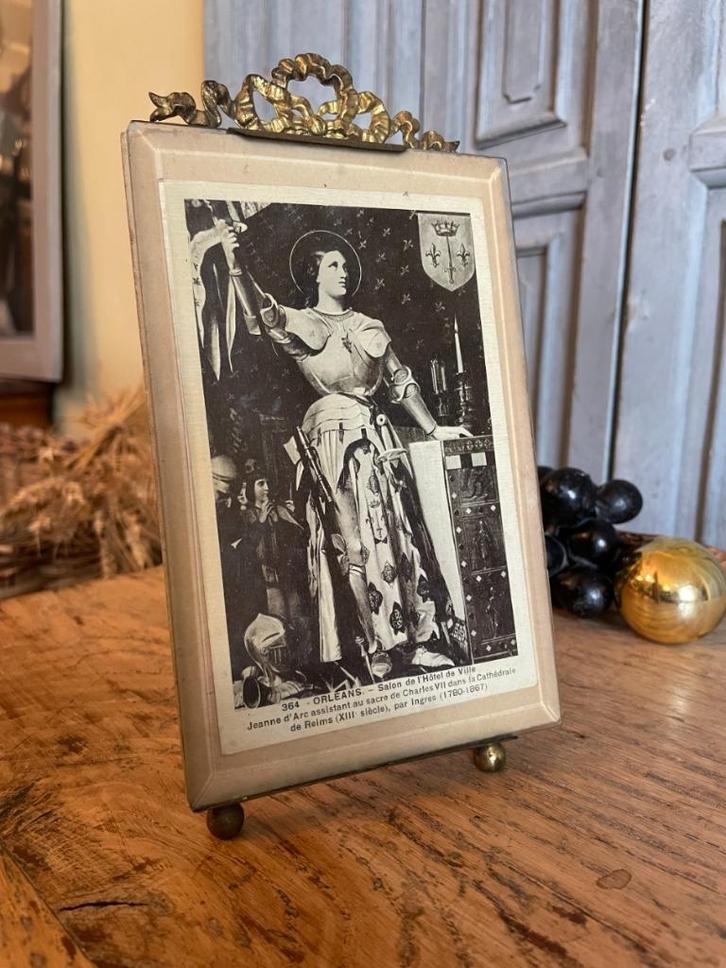 Strik Fotolijstje staand Frans antiek, Antiek en Kunst, Antiek | Woonaccessoires, Ophalen of Verzenden