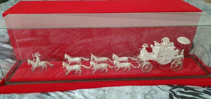 Zilveren koets, Antiek en Kunst, Kunst | Overige Kunst, Ophalen