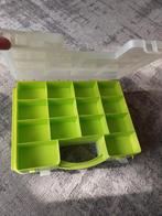 Groene Opbergdoos met Vakken 2 kanten, Ophalen of Verzenden, Gebruikt