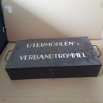 Vintage Utermöhlen's Verbandtrommel gevulde EHBO-kist, Antiek en Kunst, Ophalen of Verzenden