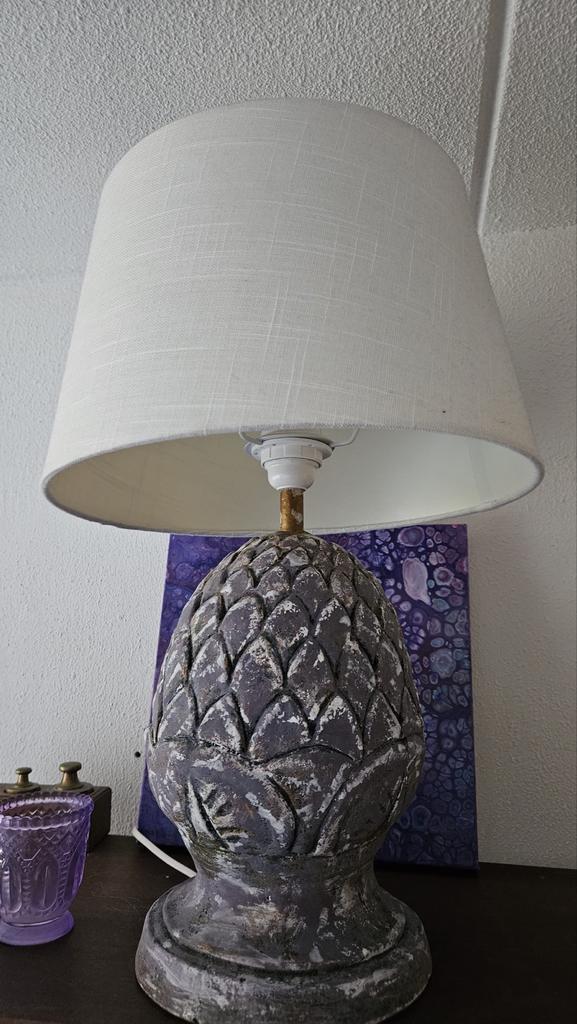 Eikelvormige Lamp van Gips, Huis en Inrichting, Lampen | Vloerlampen, Gebruikt, Minder dan 100 cm, Overige materialen, Ophalen