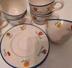 8 Fruit fruitjes servies Blokker koffie thee mok aanvulling, Huis en Inrichting, Keuken | Servies, Ophalen of Verzenden, Overige stijlen
