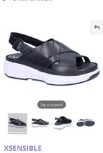 Xsensible sandalen zwart maat 39 stretchwalker NIEUW, Ophalen of Verzenden, Nieuw, Zwart, Sandalen of Muiltjes