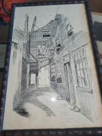 "Beeren Gang te Amsterdam" van Willem Wenckebach,, Antiek en Kunst, Ophalen of Verzenden