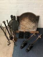 Openhaard openhaard set accessoire gietijzer ophalen, Hobby en Vrije tijd, Ophalen, Gebruikt