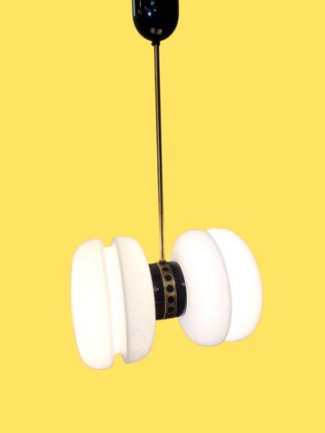 Vintage hanglamp jaren 60 opaline Joseph Hurka beschikbaar voor biedingen