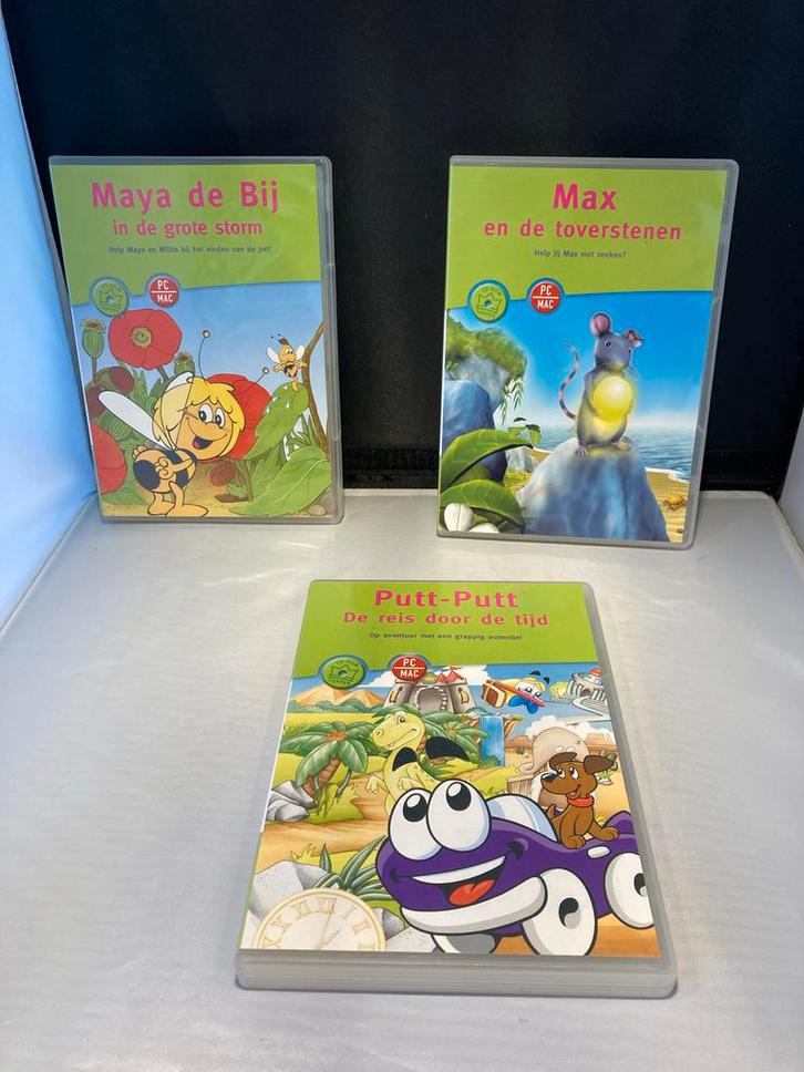 Putt-Putt + Maya de Bij + Max – 3x PC kinderspellen CD-ROM, Cd's en Dvd's, Dvd's | Kinderen en Jeugd, Gebruikt, Film, Dieren, Boxset