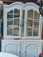 Leuke antieke kast.  2 delen, Ophalen, Zo goed als nieuw, 25 tot 50 cm