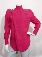 BALMAIN X H&M fuchsia roze 100% zijde blouse maat 34 ZGAN, Ophalen of Verzenden, Zo goed als nieuw, Roze, Maat 34 (XS) of kleiner