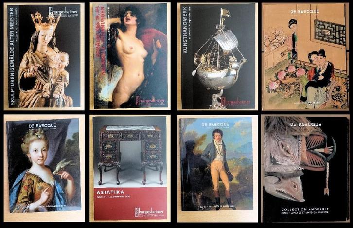 [veilingcatalogi] 8x Hargesheimer (4) De Baecque (4), Boeken, Kunst en Cultuur | Beeldend, Gelezen, Ophalen of Verzenden