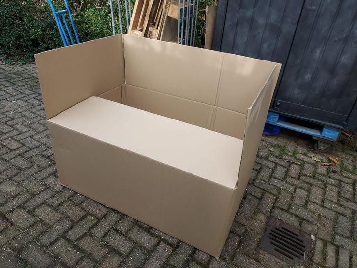 Kartonnen doos, palletdoos, 120 x 80 x 53 cm., Doe-het-zelf en Verbouw, Kratten en Dozen, Gebruikt, Doos, 100 cm of meer, 50 cm of meer