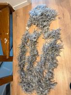 Decoris wool grey boa veren slinger 184cm, Ophalen of Verzenden, Zo goed als nieuw